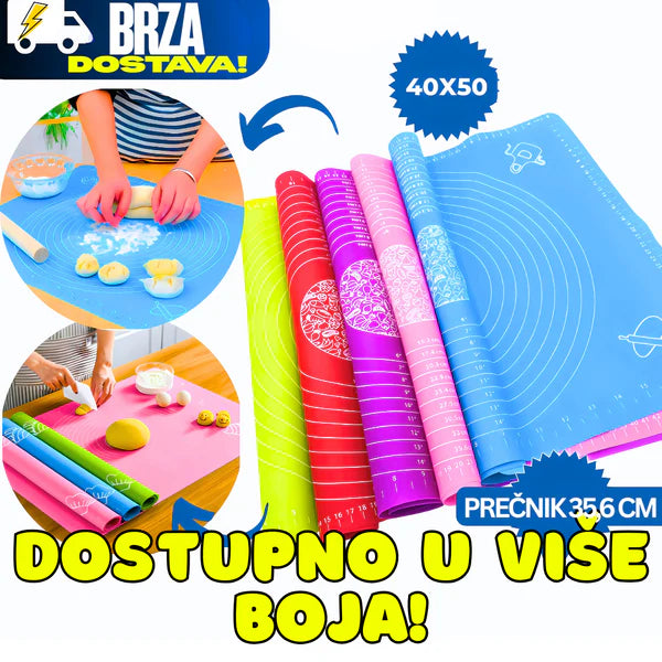 Silikonska podloga za testo 40x50cm